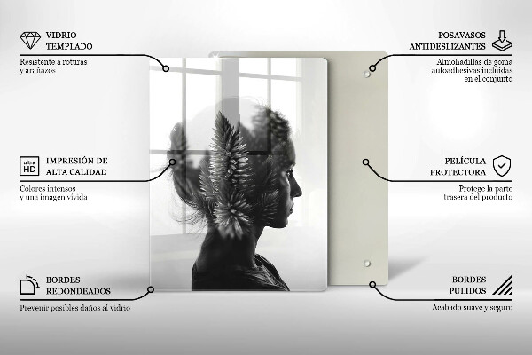 Deska kuchenna Kobieta i las