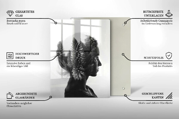 Deska kuchenna Kobieta i las