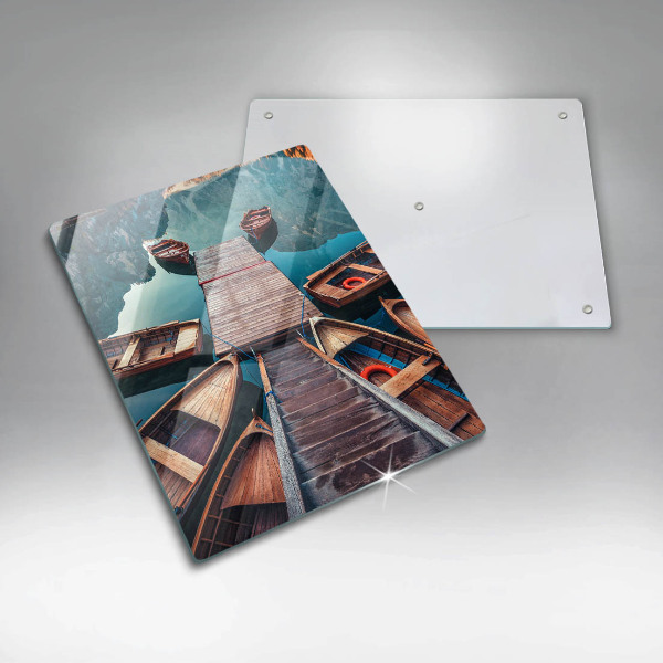 Deska kuchenna Łódki na jeziorze