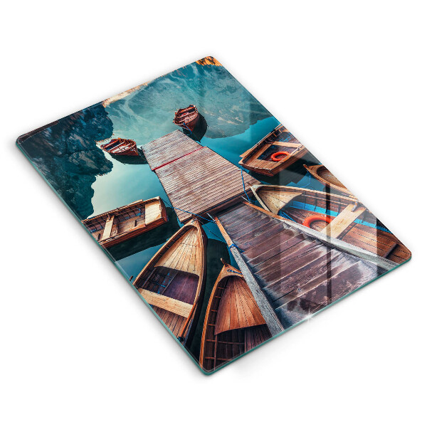 Deska kuchenna Łódki na jeziorze