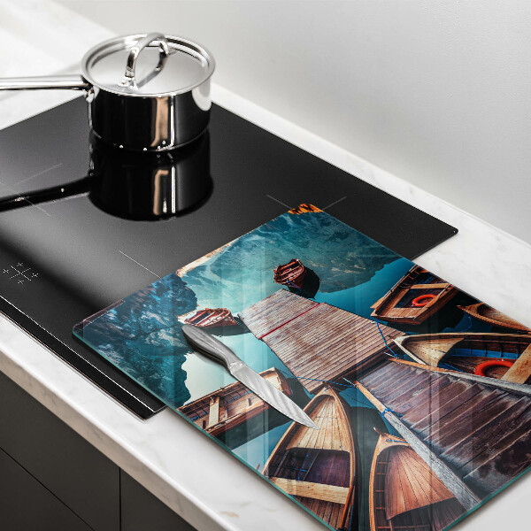 Deska kuchenna Łódki na jeziorze