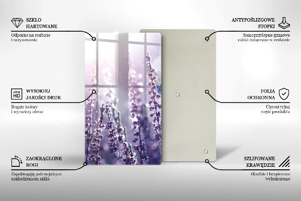 Deska kuchenna Polne kwiaty i motyl