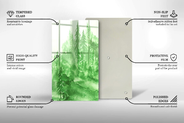 Deska kuchenna Malowany las