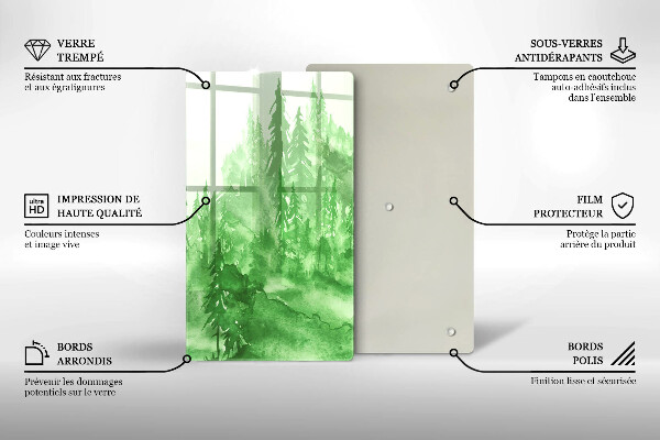 Deska kuchenna Malowany las