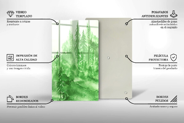 Deska kuchenna Malowany las
