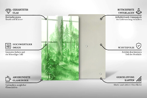 Deska kuchenna Malowany las