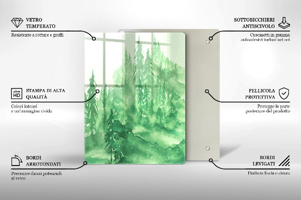 Deska kuchenna Malowany las
