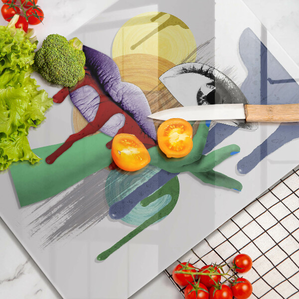 Deska kuchenna Sztuka abstrakcyjny kolaż