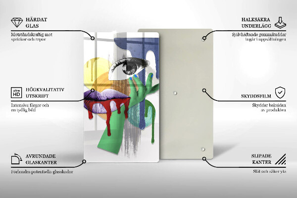 Deska kuchenna Sztuka abstrakcyjny kolaż