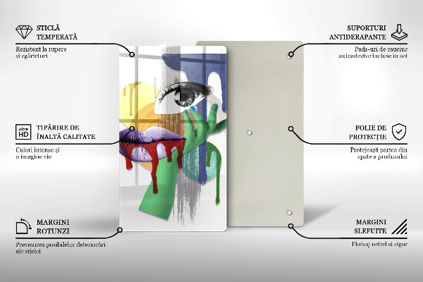 Deska kuchenna Sztuka abstrakcyjny kolaż