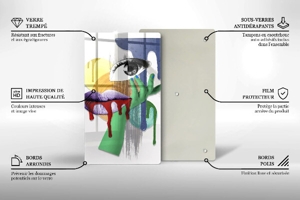 Deska kuchenna Sztuka abstrakcyjny kolaż