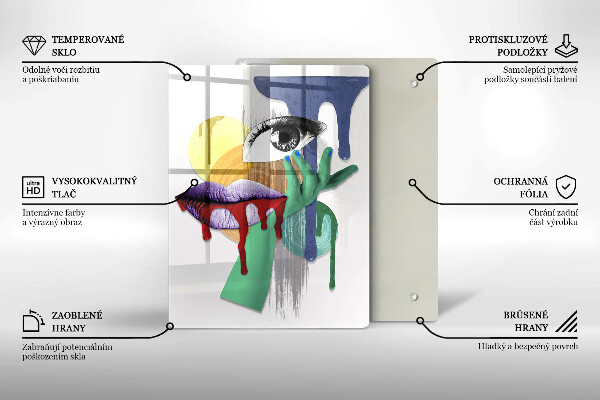 Deska kuchenna Sztuka abstrakcyjny kolaż