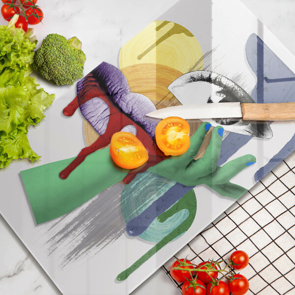 Deska kuchenna Sztuka abstrakcyjny kolaż