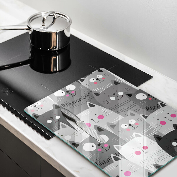 Deska kuchenna Ilustracja koty