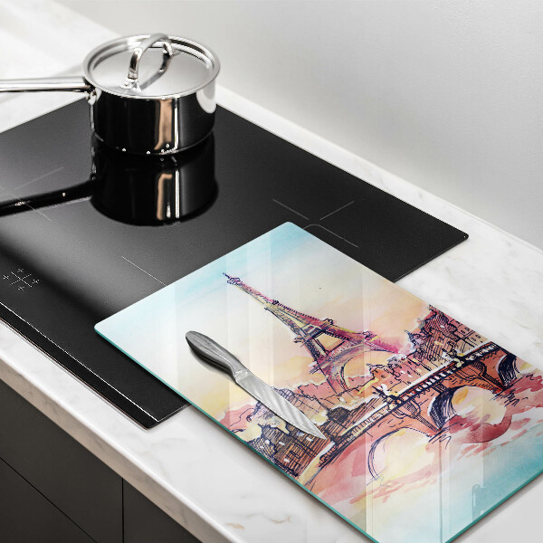 Deska kuchenna Pejzaż Paryż wieża Eiffla