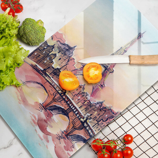 Deska kuchenna Pejzaż Paryż wieża Eiffla