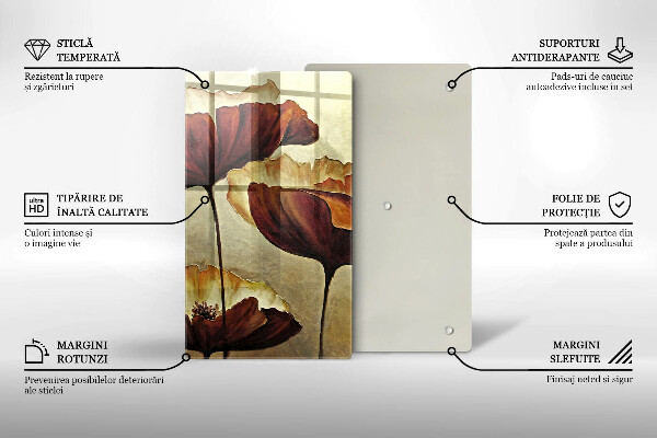 Deska kuchenna Malowane boho kwiaty