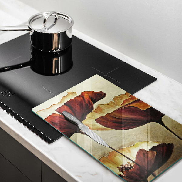 Deska kuchenna Malowane boho kwiaty