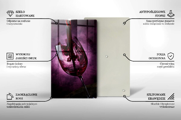 Deska kuchenna Kieliszek wina