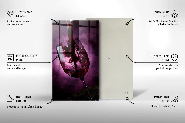 Deska kuchenna Kieliszek wina