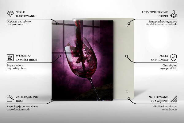 Deska kuchenna Kieliszek wina