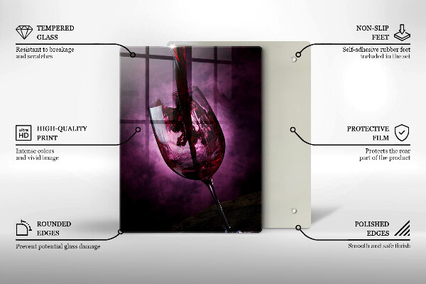 Deska kuchenna Kieliszek wina