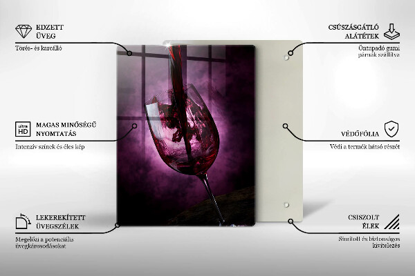 Deska kuchenna Kieliszek wina