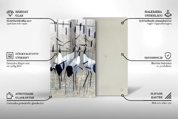 Deska kuchenna Japońskie żurawie