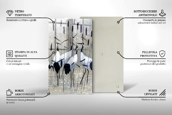 Deska kuchenna Japońskie żurawie