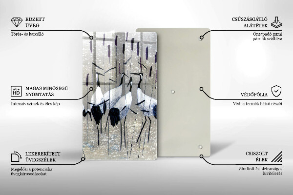 Deska kuchenna Japońskie żurawie