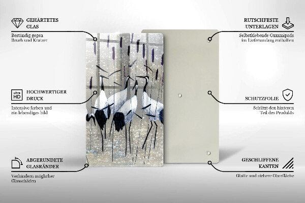 Deska kuchenna Japońskie żurawie