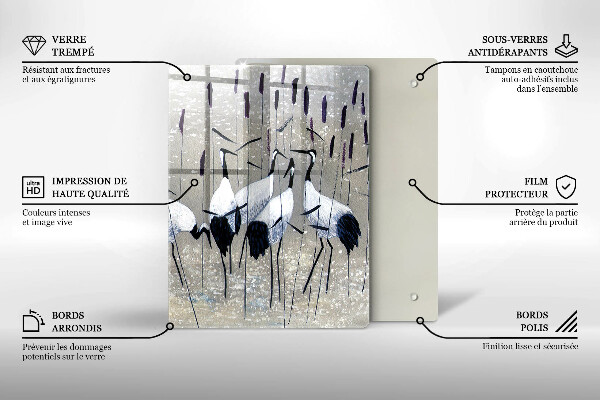 Deska kuchenna Japońskie żurawie