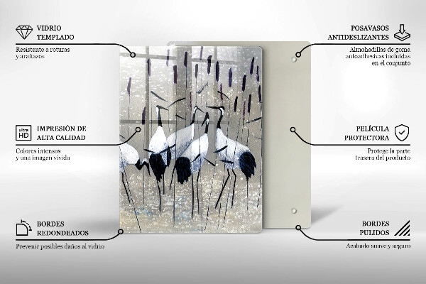Deska kuchenna Japońskie żurawie