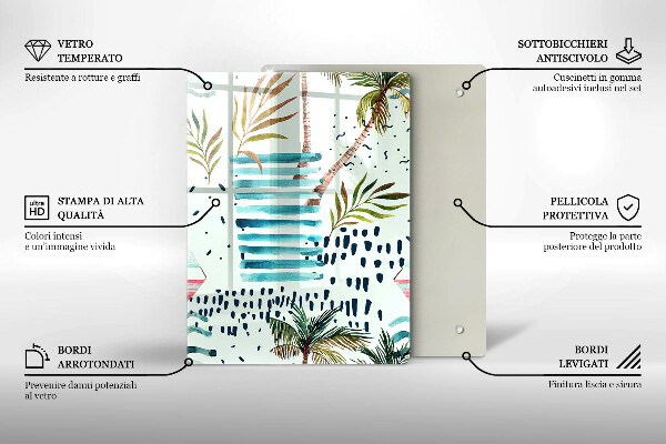 Deska kuchenna Wakacyjne ilustracje