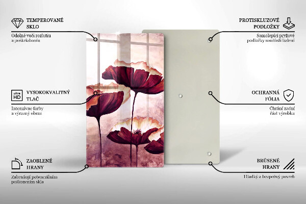 Deska kuchenna Malunek kwiaty