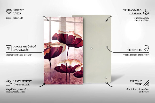 Deska kuchenna Malunek kwiaty