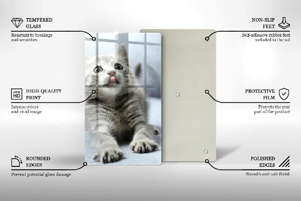 Deska kuchenna Mały uroczy kotek