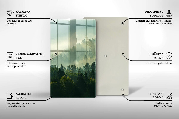 Deska kuchenna Pejzaż Widok na las