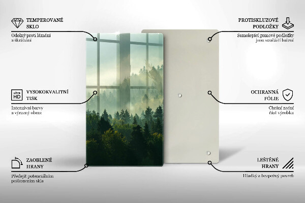 Deska kuchenna Pejzaż Widok na las