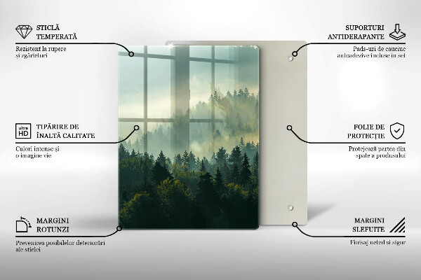 Deska kuchenna Pejzaż Widok na las