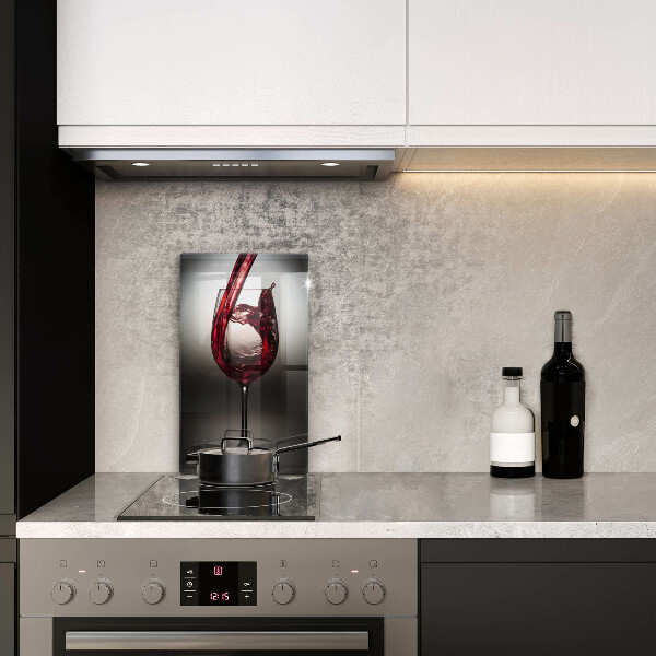 Deska kuchenna Kieliszek i czerwone wino