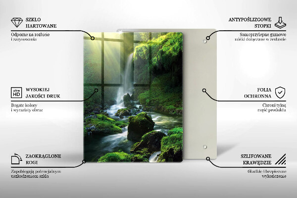 Deska kuchenna Wodospad w dżungli