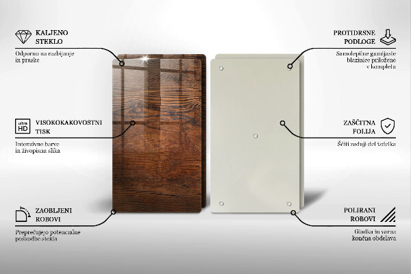 Deska do krojenia Ciemne drewno deska