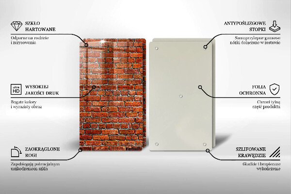 Deska do krojenia Ściana cegły mur