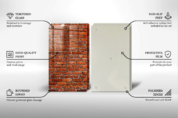 Deska do krojenia Ściana cegły mur