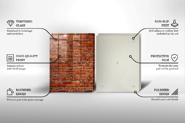 Deska do krojenia Ściana cegły mur