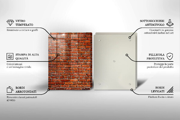 Deska do krojenia Ściana cegły mur