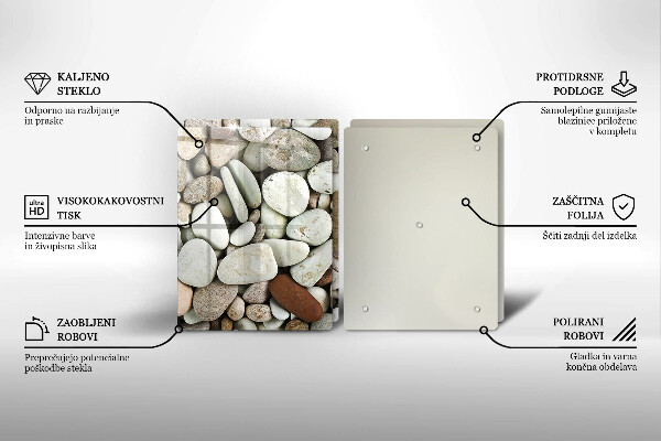 Deska do krojenia Tło małe kamienie