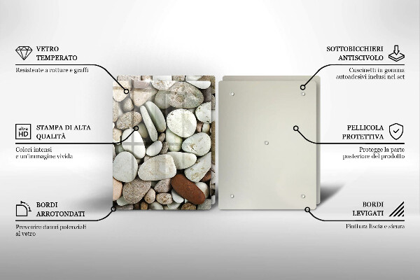 Deska do krojenia Tło małe kamienie