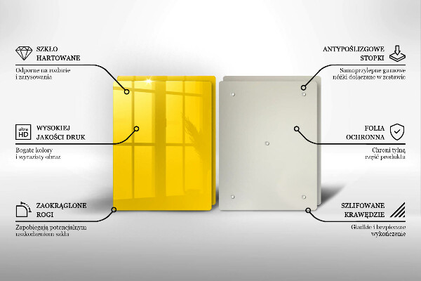 Deska do krojenia Kolor żółty